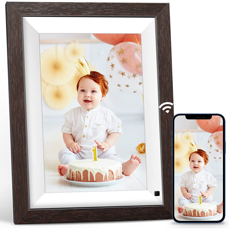 NexFoto 10.1 32GB Inch HD WiFi Digital Picture Frame Digital Frame Dark